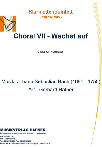 Choral VII - Wachet auf - Klarinettenquintett - Festliche Musik